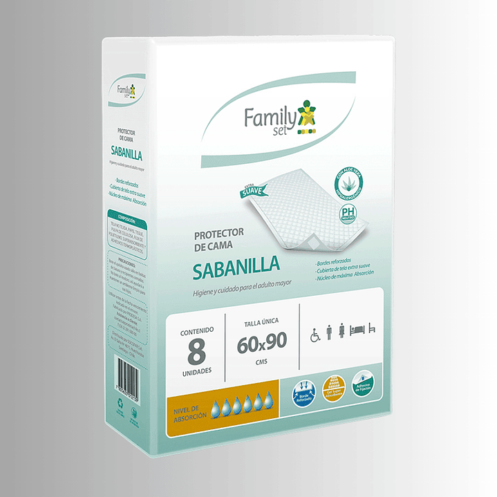 Protector de Cama Sabanilla 8 Unidades de 60 x 90 cms 1