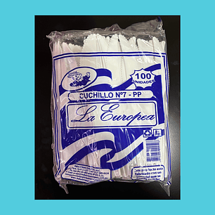 CUCHILLO PLASTICO INKA 100u