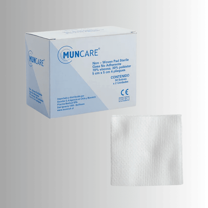 GASA NO TEJIDA ESTÉRIL 5 X 5 CM CAJA 100 UNIDADES 1