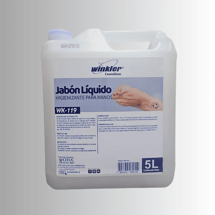 JABON HIGIENIZANTE TRICLOSAN 0.25% ENV. 5L.  1
