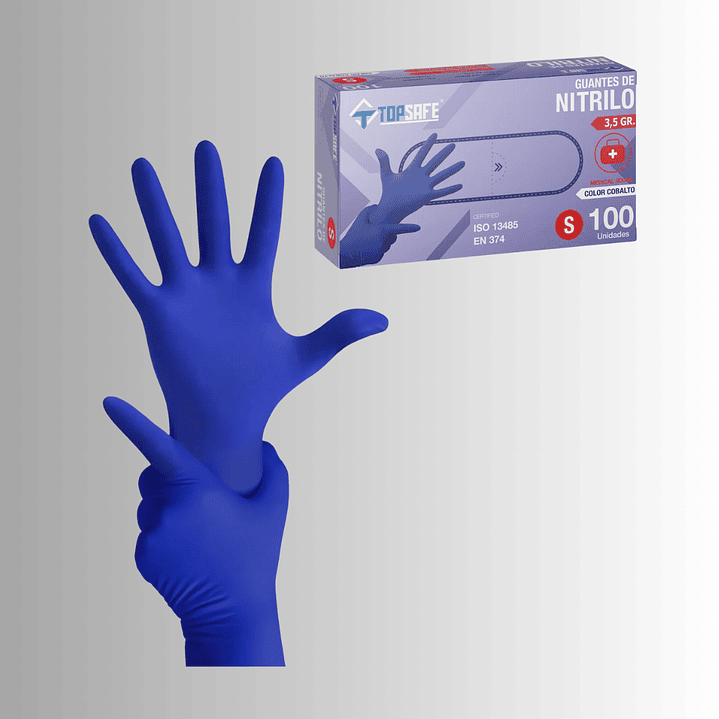 GUANTE DE NITRILO COBALTO 1