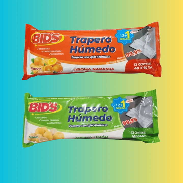 TRAPERO HUMEDO PARA TODO PISO 12u +1u 1