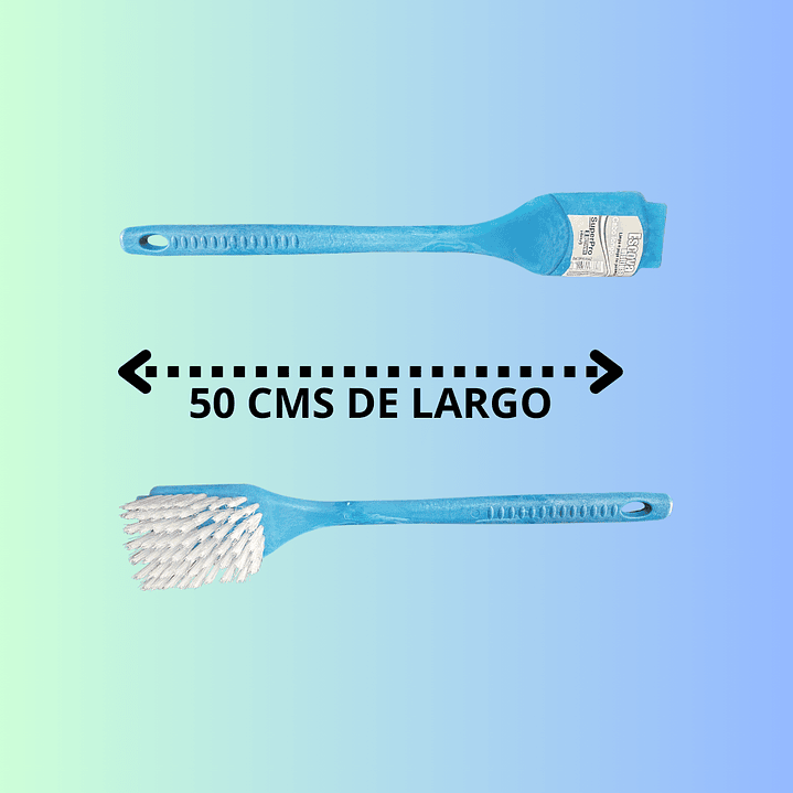 ESCOBILLA PLASTICA AZUL MULTIUSO 8x51cm 2