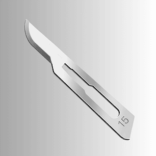 Hoja Bisturí N°15 Chanel Med (Caja 100 unidades)