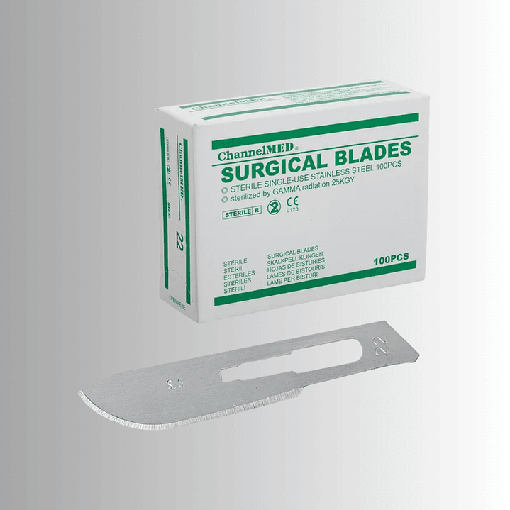 Hoja Bisturí N°22 Chanel Med (Caja 100 unidades) 1
