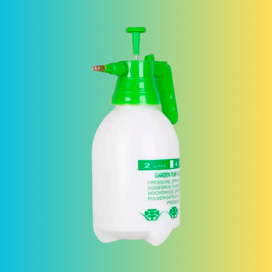 Fumigador Pulverizador Rociador 2 Litros Bomba Manual Color Blanco 1