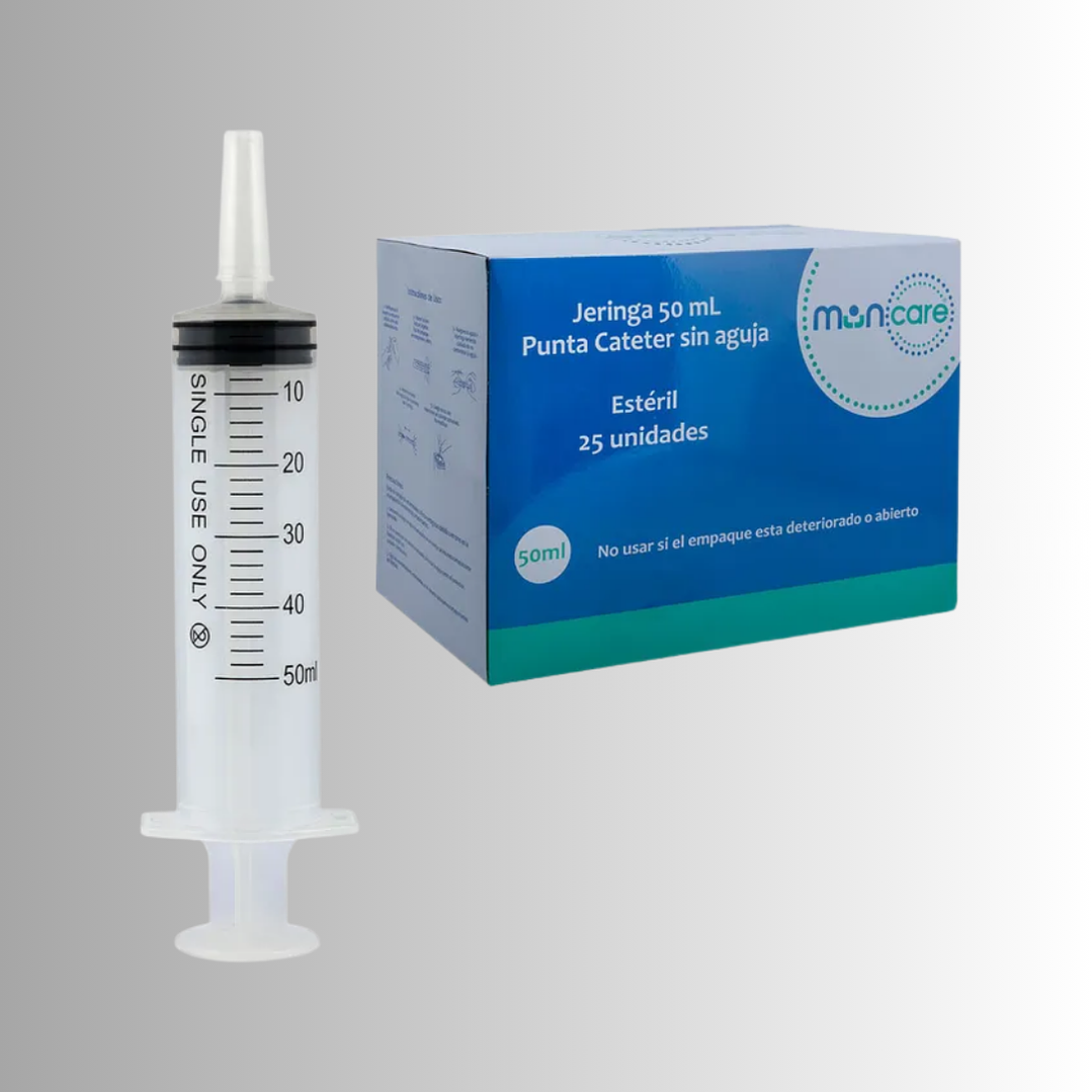 Jeringa Muncare 50ml Punta Catéter (Sin Aguja) 1