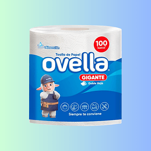 TOALLA DE PAPEL PREPICADA 100 METROS DOBLE HOJAS