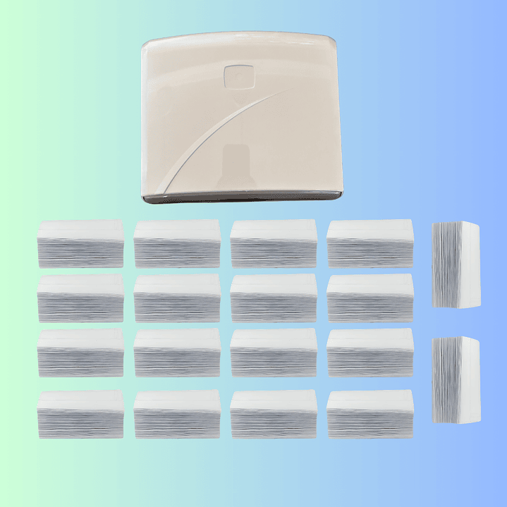 PACK DISPENSADOR MAS TOALLA INTERFOLIADA 1