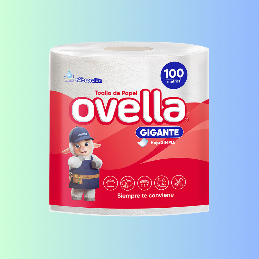 TOALLA DE PAPEL PREPICADA 100 METROS OVELLA 1