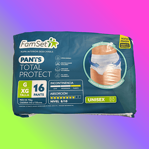 Ropa Interior Desechable Formato Pants - Talla G/XG (16 Unidades)