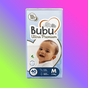PAÑALES ULTRA PREMIUM TALLA G X 40un BUBU