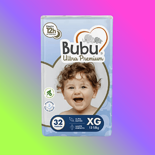 PAÑALES ULTRA PREMIUM TALLA XG X 32un BUBU