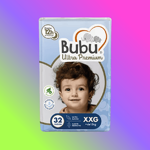 PAÑALES ULTRA PREMIUM TALLA XXG X 32un BUBU
