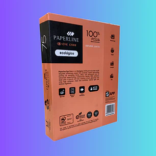 RESMA DE PAPEL CARTA ECOLÓGICA PAPERLINE EYECARE (500 HOJAS)