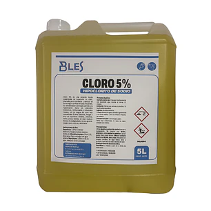 HIPOCLORITO DE SODIO AL 5% (CLORO) 5LT