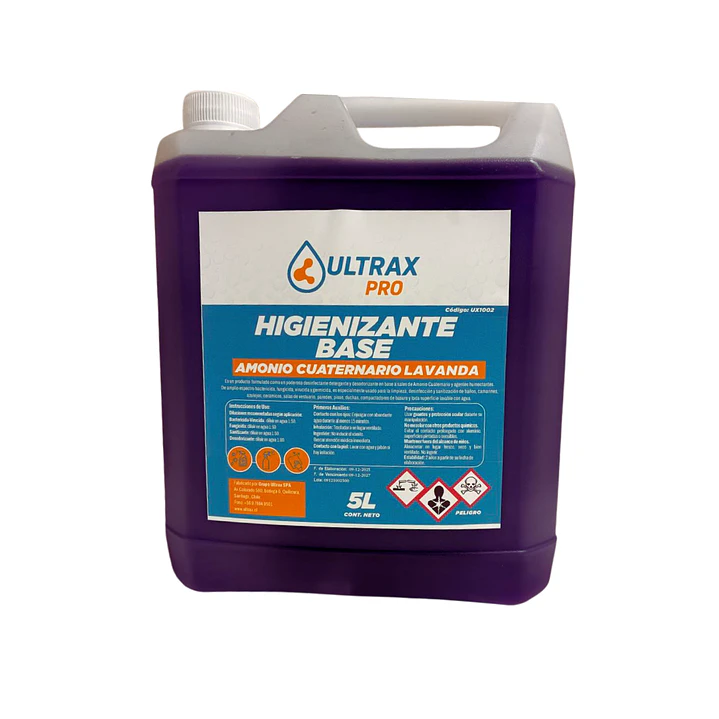 DETERGENTE HIGIENIZANTE NEUTRO CONCENTRADO AROMA LAVANDA 5LT (AMONIO CUATERNARIO) 1