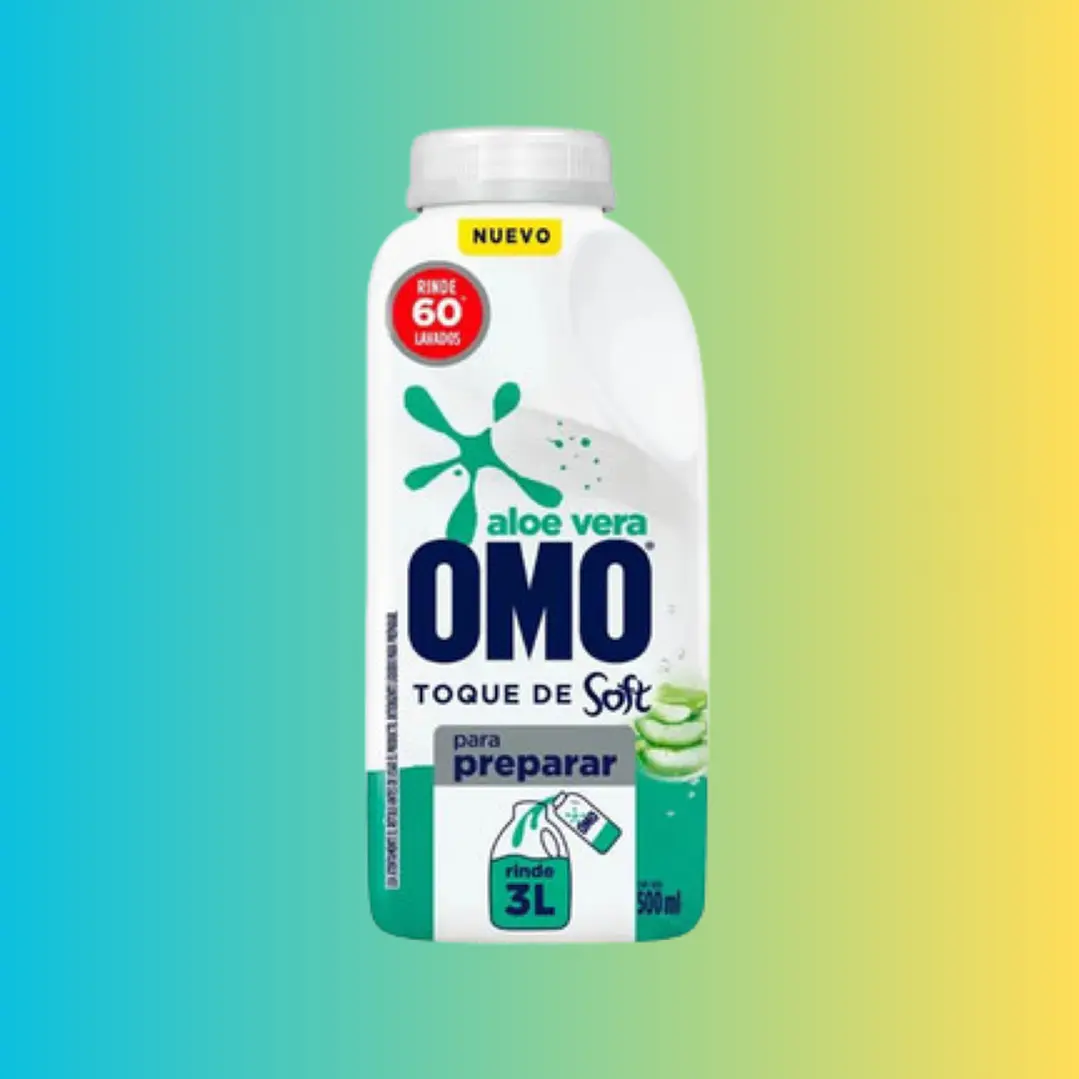 DETERGENTE LÍQUIDO OMO PARA DILUIR ALOE VERA 1