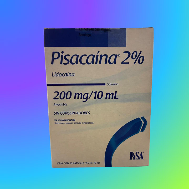Lidocaína 2% 10 ml Caja 10 Unidades 1
