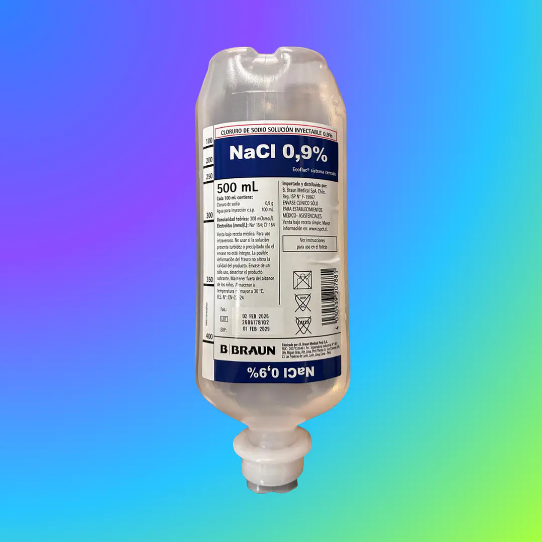 Suero Fisiologico 500 ml Matraz 1