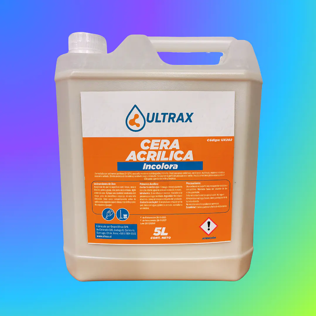 CERA INCOLORA AUTOBRILLO 5 LT 1