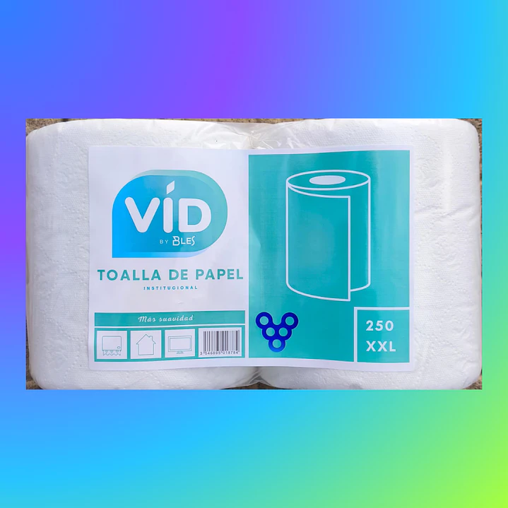 TOALLA DE PAPEL INDUSTRIAL JUMBO 250 XXL 1