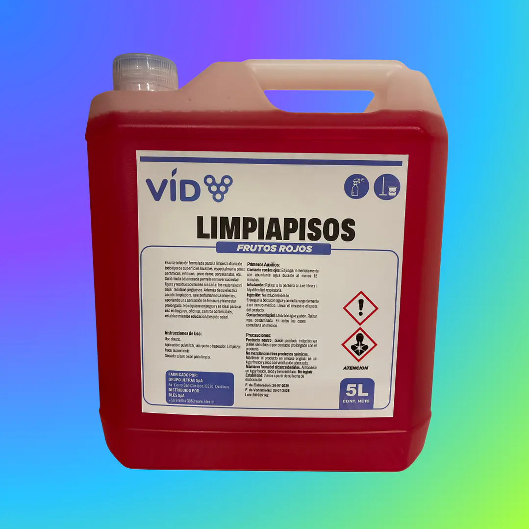 MANTENEDOR DE PISOS FRUTOS ROJOS 5 LT (LIMPIAPISOS) 1