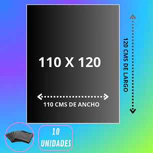BOLSA DE BASURA 110 X 120 CARGA PESADA 10u