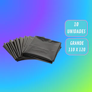 BOLSA DE BASURA 110 X 120 CARGA PESADA 10u