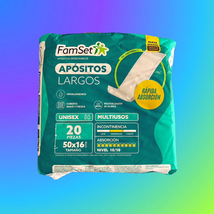 Apósitos Largos FamSet 50 × 16 cm – 20 Unidades 1