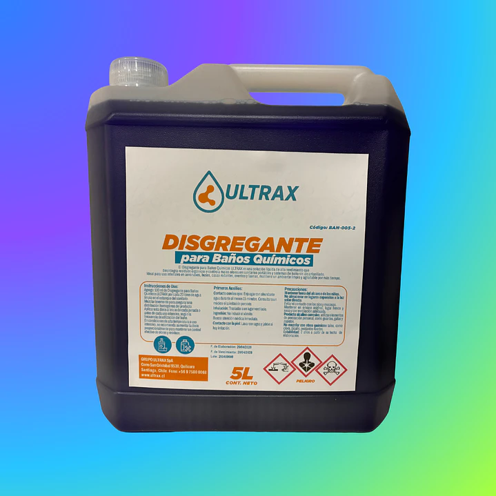 DISGREGANTE PARA BAÑOS QUIMICOS 5 LT. 1