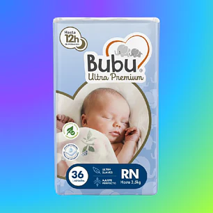 Pañal BUBU Recién Nacido (RN) – 36 Unidades