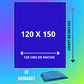 BOLSA DE BASURA 120 X 150 AZUL CARGA PESADA 10u - Miniatura 1