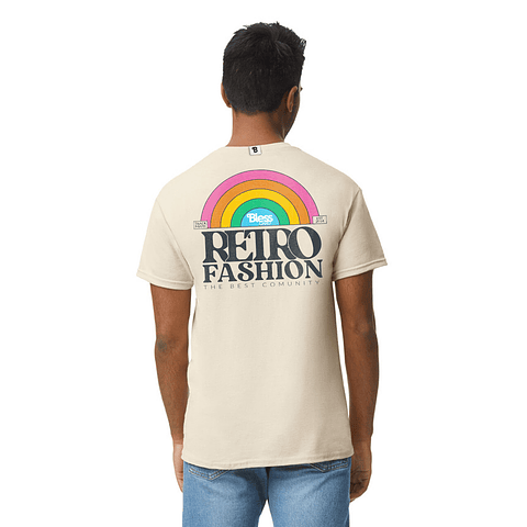 Camiseta natural - Retro Blesscard