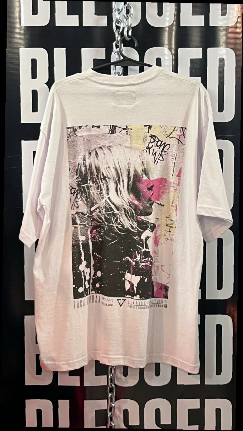 Remera Oversize Rosa Inhale the Chaos — 2