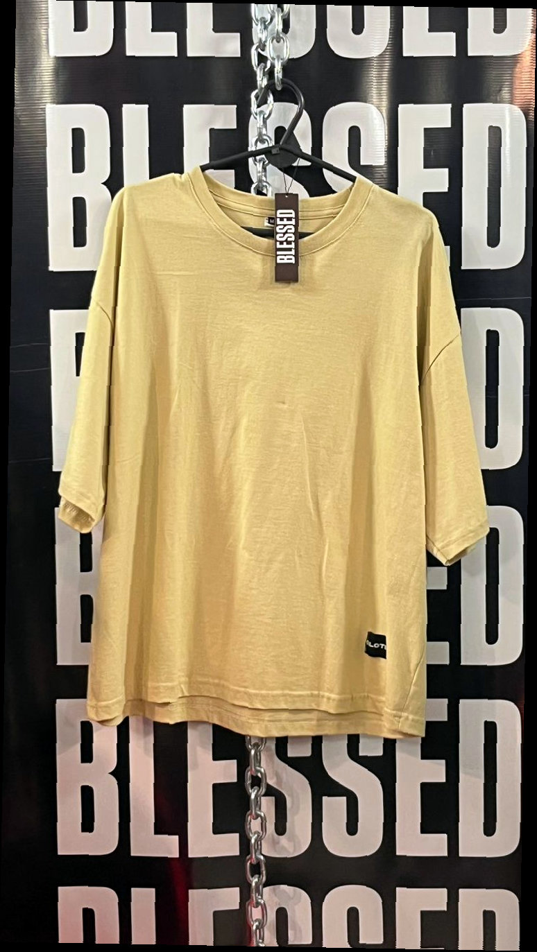 Remera Oversize Amarilla Lisa