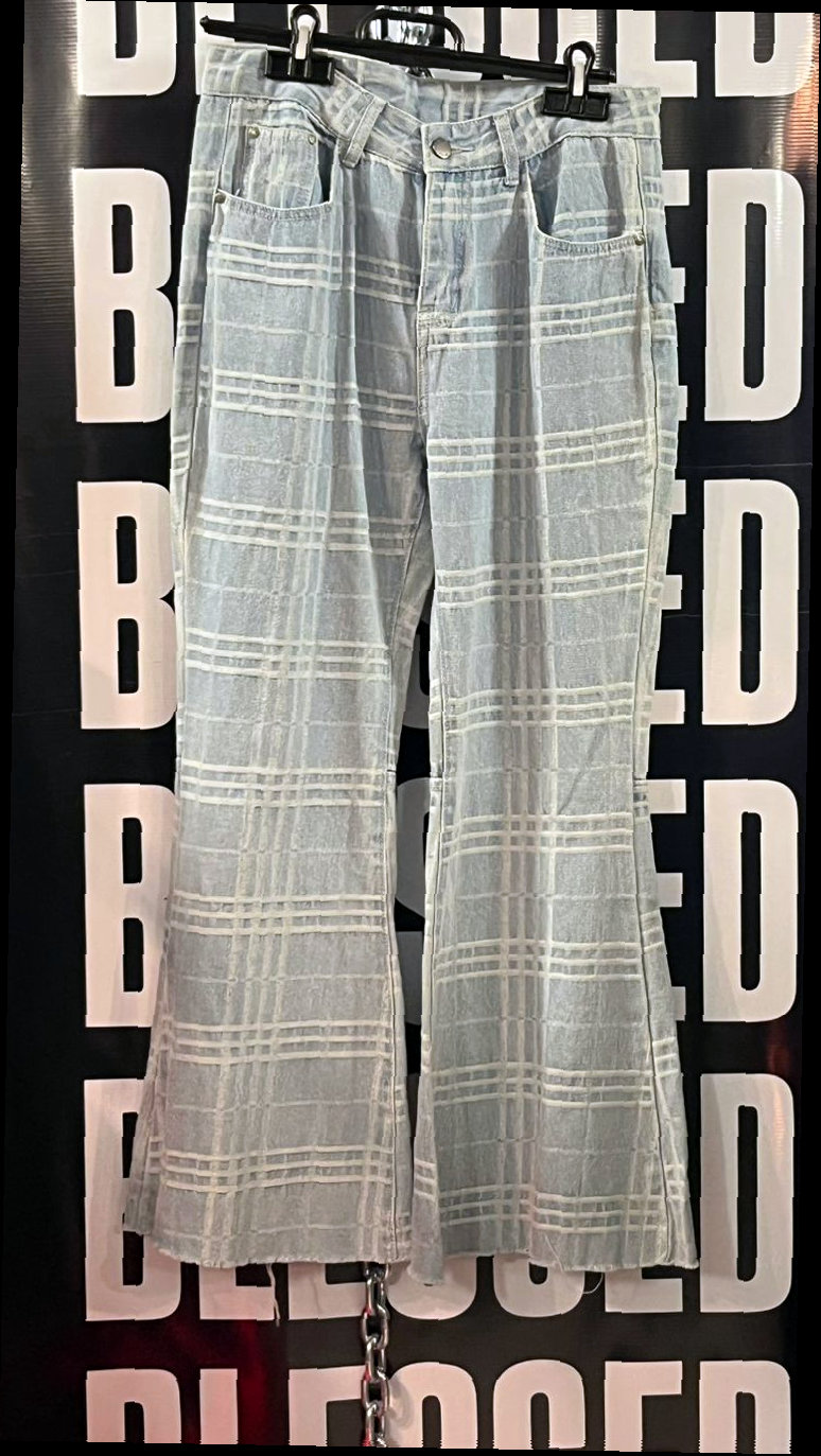 Jean Wide Leg Cuadrille Azul — 2