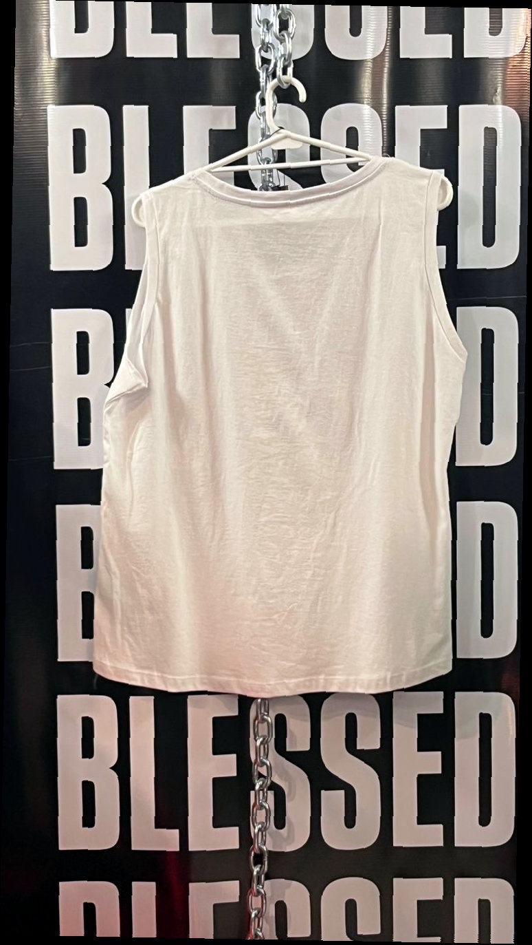 Musculosa Blanca BLESSED con Tachas — 2