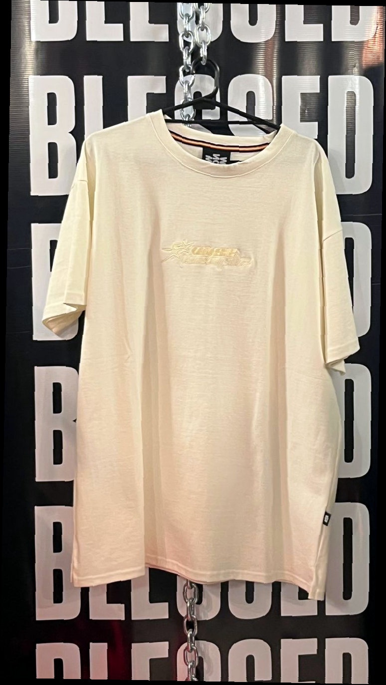 Remera Oversize Crema Racing Logo