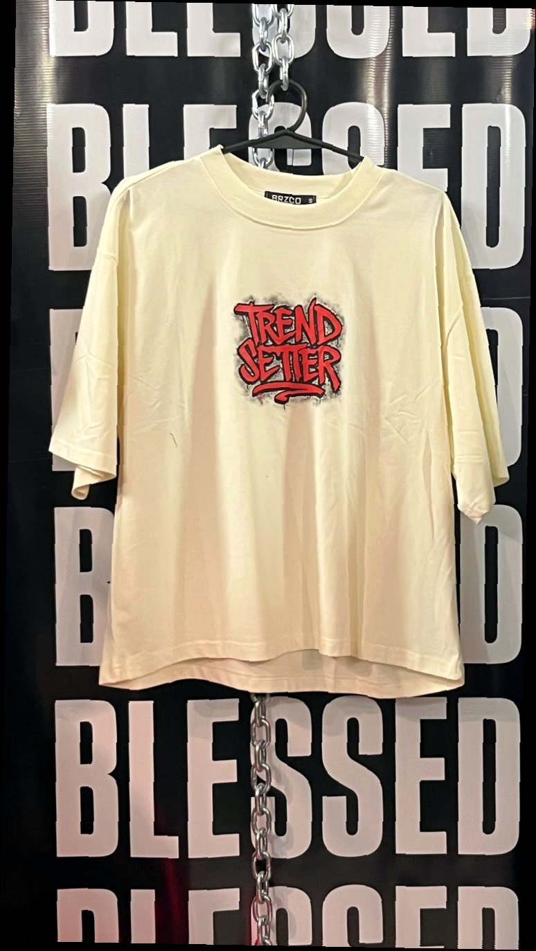 Remera Oversize Crema Trend Setter