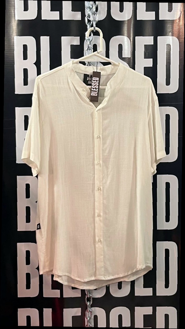 Camisa Crema Lisa — 2