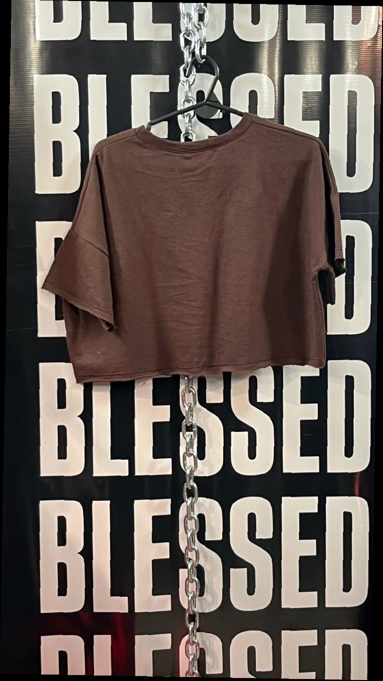 Remera Crop Marrón Coastal Clubs — 2