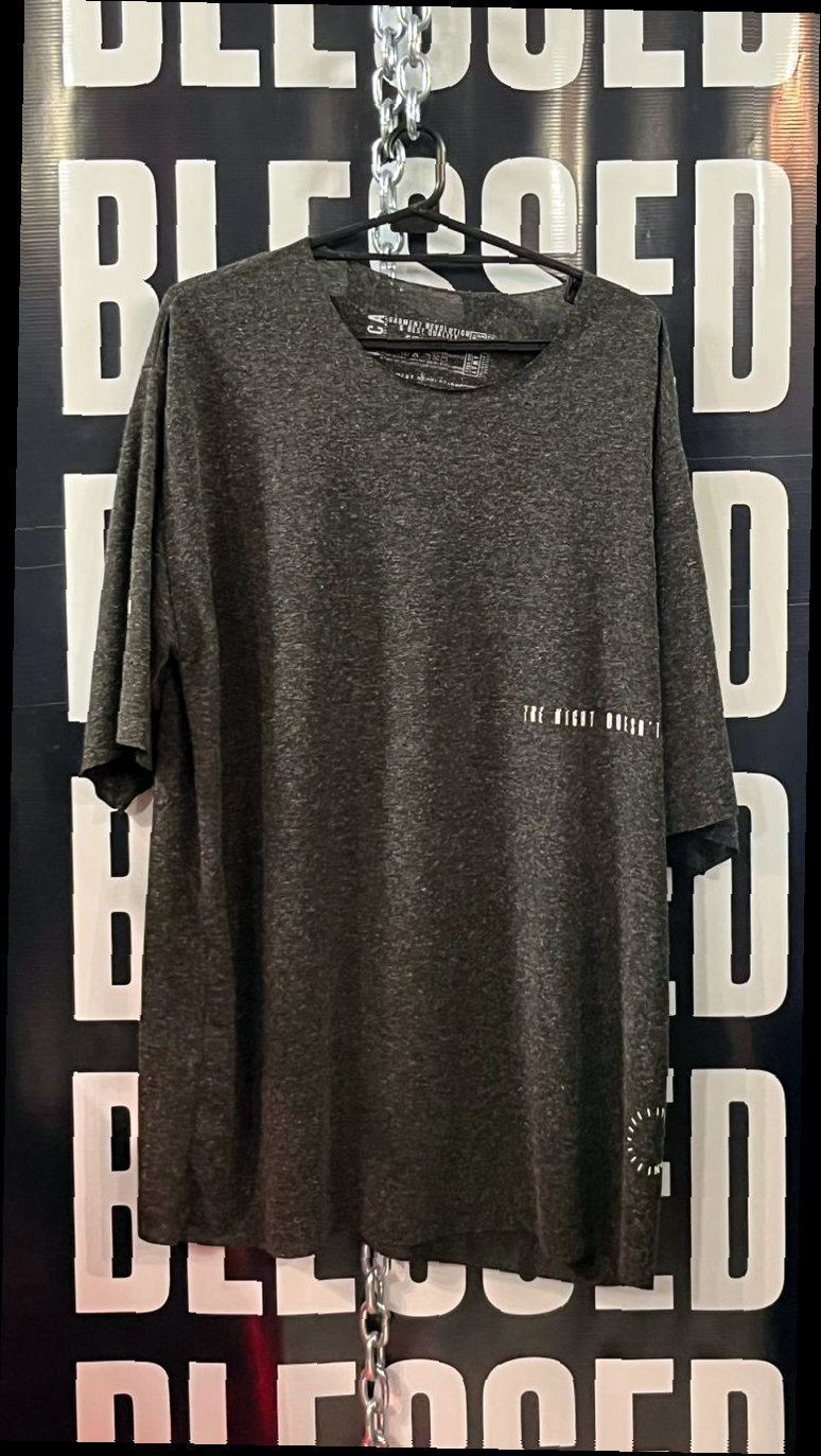 TEST - Remera Oversize Gris Melange