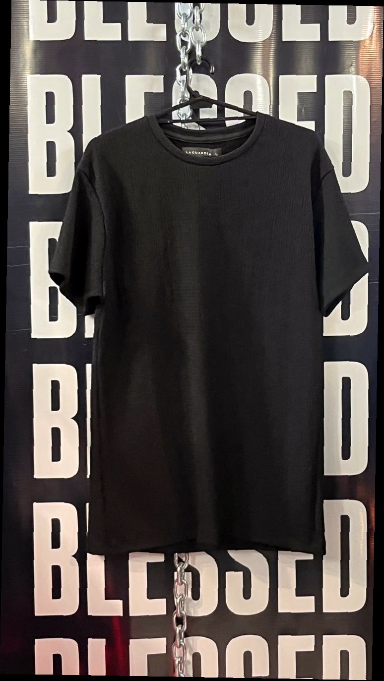 Remera Oversize Negra BLESSED