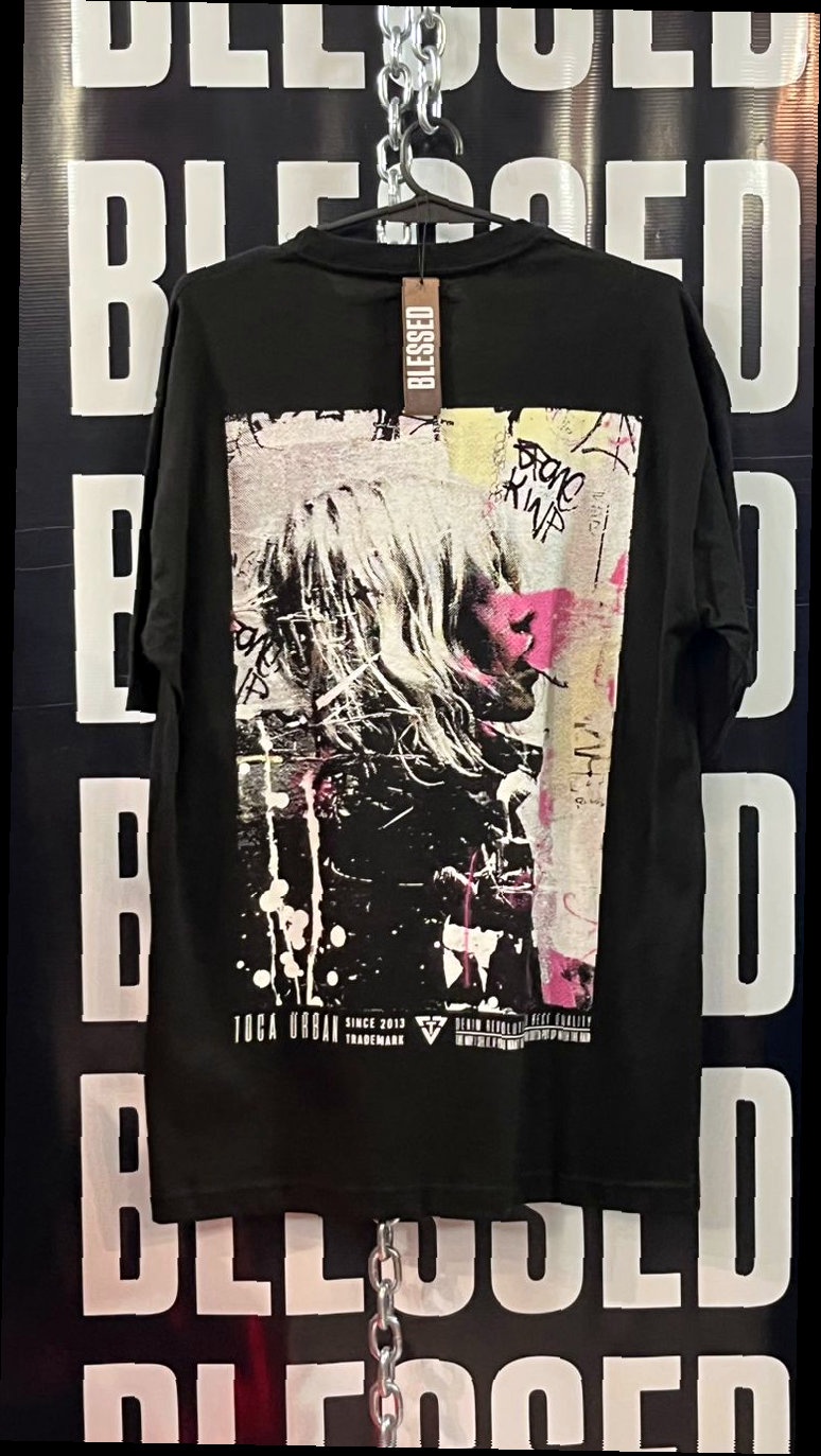 Remera Oversize Negra Inhale the Chaos — 2