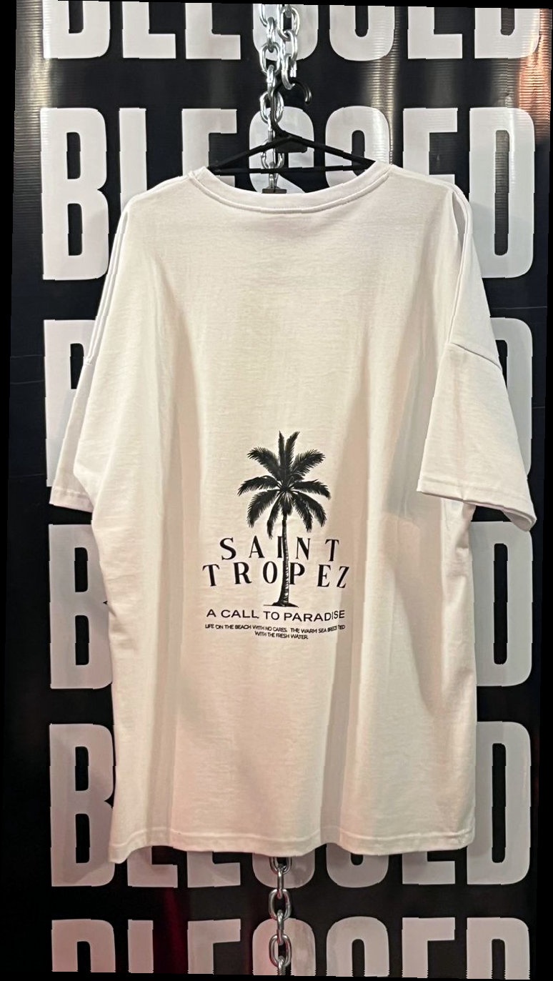 Remera Oversize Blanca Saint Tropez — 2