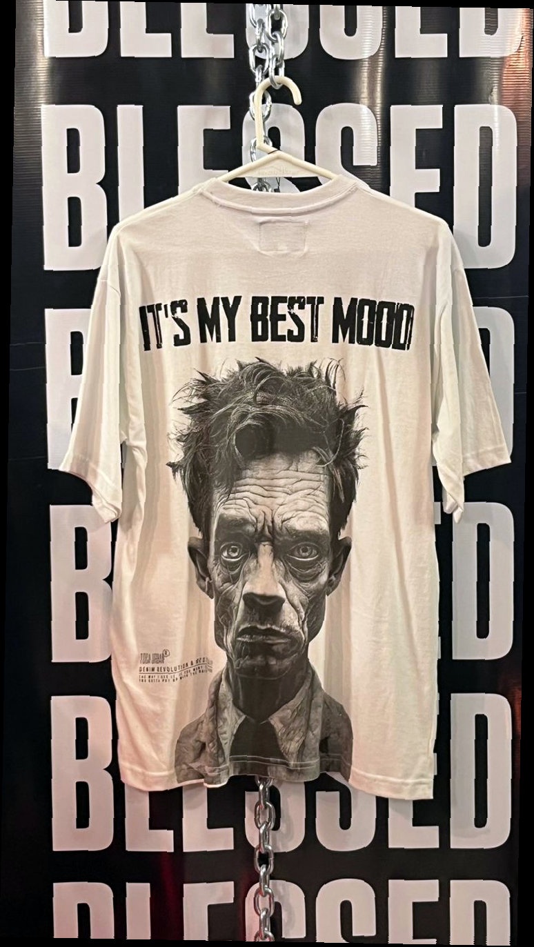 Remera Oversize Blanca Best Mood — 2
