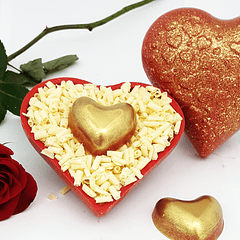 CORAZÓN CON DISEÑO DE CORAZÓN - FORMA 3 PARTES