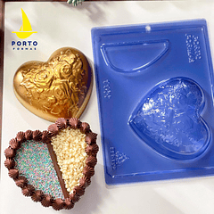 CORAZON FLORES CON ESPACIO - FORMA 3 PARTES