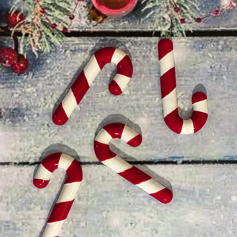 BASTON DE NAVIDAD - FORMA 3 PARTES